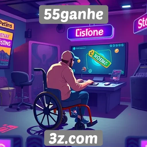 Acessibilidade e interface do usuário no 55ganhe